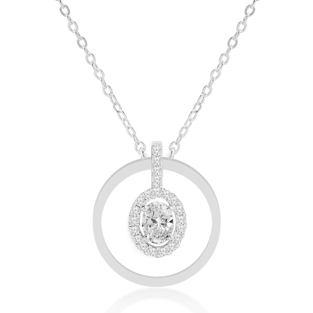Brass 18K Rose Gold Oval Geometric Pendant For Women Bulk