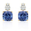 Brass 18K Gold Titanic Blue Crystal Studs Earring Pair For Women Bulk