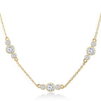 Brass 18K Rose Gold Three Piece Chain Collar Pendant For Women Bulk