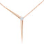 Brass 18K Rose Gold Minimalist Y Necklace For Women Bulk
