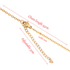 Slim Link Gold Copper Necklace Chain For Women Bulk