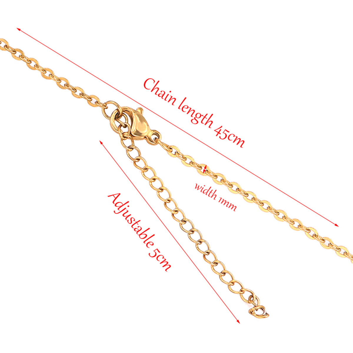 Slim Link Gold Copper Necklace Chain For Women Bulk
