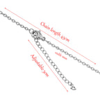 Slim Link Chain Silver Stainless Steel Necklace Chain Boys Bulk