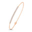 Brass 18K Rose Gold Crystals Bar Bracelet For Women Bulk