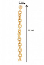 Stainless Steel Etch Finish Anchor Belcher Link short Chain 17" Bulk