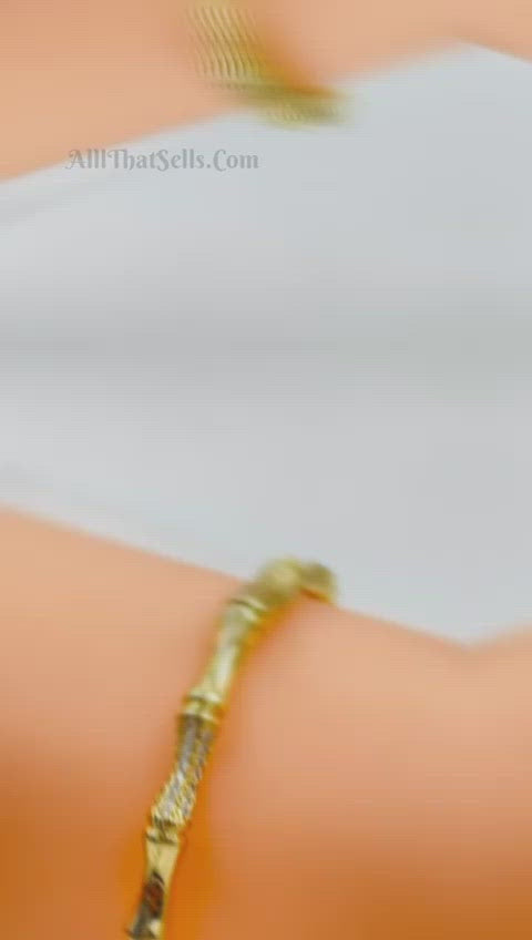 Slim 3D Cubic Zirconia Gold Openable Bangle Kada Cuff For Women Bulk