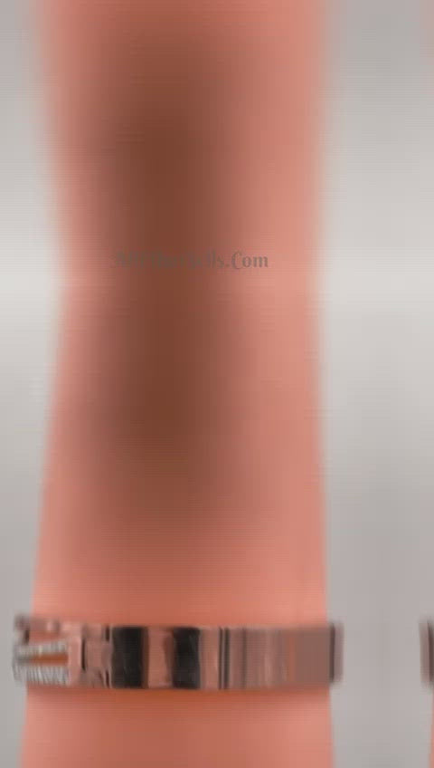 Criss Cross Screw Cubic Zirconia Rose Gold Stainless Steel Kada Bulk