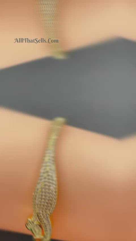 Running Panther Cubic Zirconia Gold Openable Bangle Kada Women Bulk