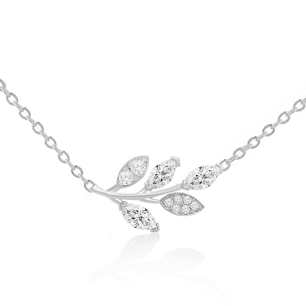 Brass 18K Rose Gold Marquise Vine Pendant For Women Bulk