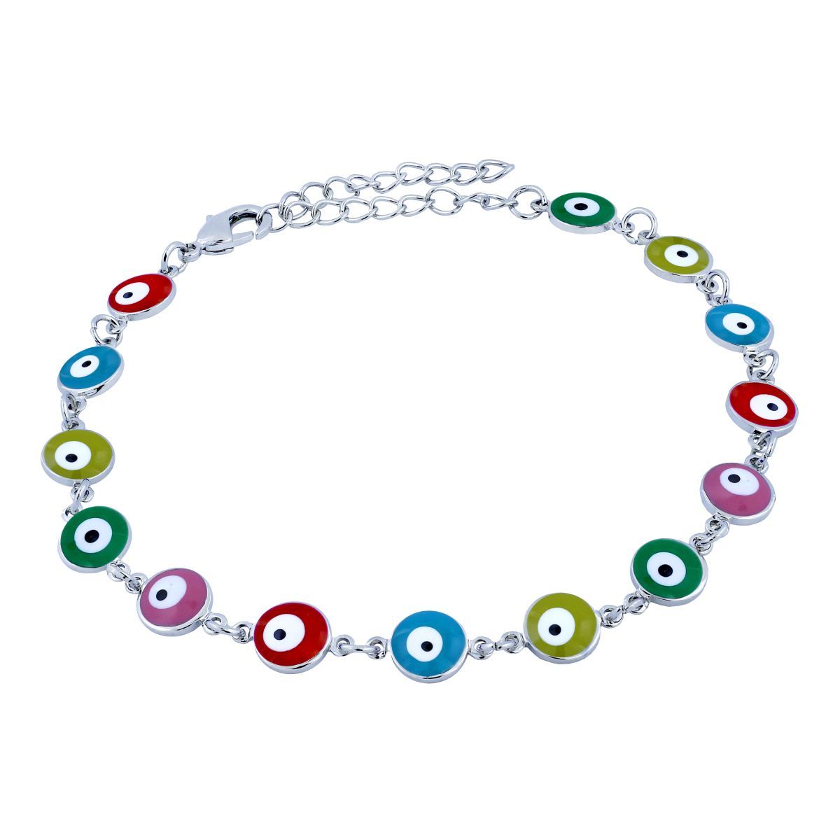 Turkish Colorful Evil Eye Dainty Delicate Charms Single Leg Payal Secondary image