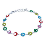 Turkish Colorful Evil Eye Dainty Delicate Charms Single Leg Payal