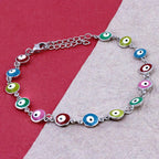Turkish Colorful Evil Eye Dainty Delicate Charms Single Leg Payal
