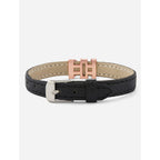Be Kind CZ Leather Copper Black Gold Wrist Band Bracelet Bulk