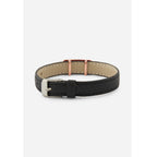Cubic Zirconia Leather Copper Black Gold Id Wrist Band Bracelet Bulk