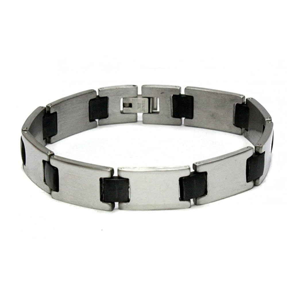 Tungsten Stainless Steel Carbide Ceramic Finish Link Bracelet Bulk