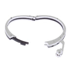 Black Silver Stainless Steel Oval Super Fit Macho Kada Bracelet Bulk