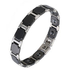 Tungsten Carbide Ceramic Black Bio Magnetic Bracelet For Men Bulk