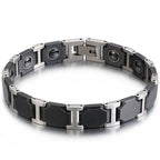 Tungsten Carbide Ceramic Black Bio Magnetic Bracelet For Men Bulk