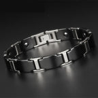 Tungsten Carbide Ceramic Black Bio Magnetic Bracelet For Men Bulk