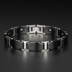 Tungsten Carbide Ceramic Black Bio Magnetic Bracelet For Men Bulk