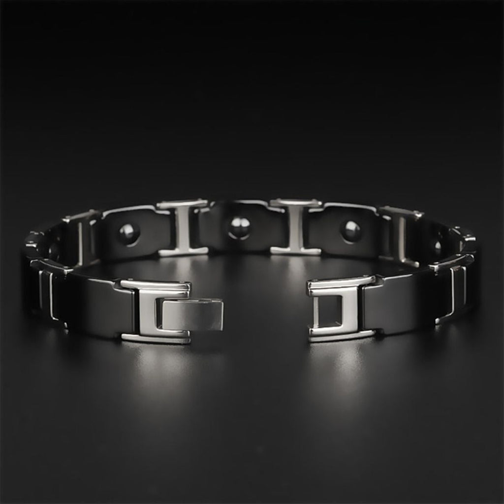 Tungsten Carbide Ceramic Black Bio Magnetic Bracelet For Men Bulk