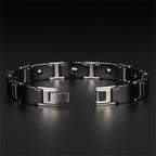 Tungsten Carbide Ceramic Black Bio Magnetic Bracelet For Men Bulk