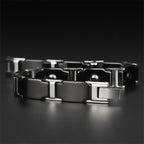 Tungsten Carbide Ceramic Black Bio Magnetic Bracelet For Men Bulk