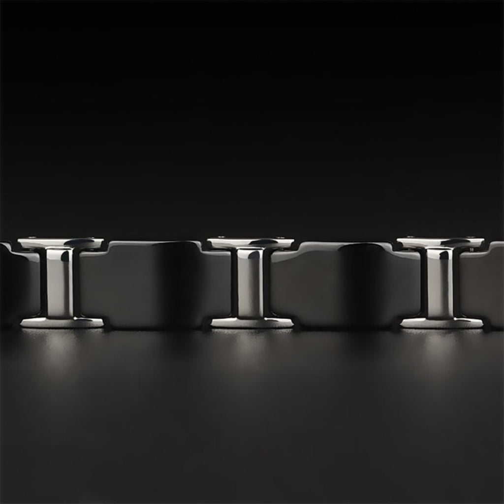 Tungsten Carbide Ceramic Black Bio Magnetic Bracelet For Men Bulk