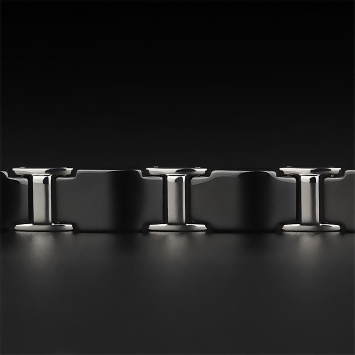 Tungsten Carbide Ceramic Black Bio Magnetic Bracelet For Men Bulk