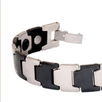 Tungsten Carbide Black Grey Bio Magnetic Men Bracelet For Men Bulk
