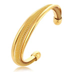 Gold Plated Mesh Cuff Kada Bracelet Bangle For Men Bulk