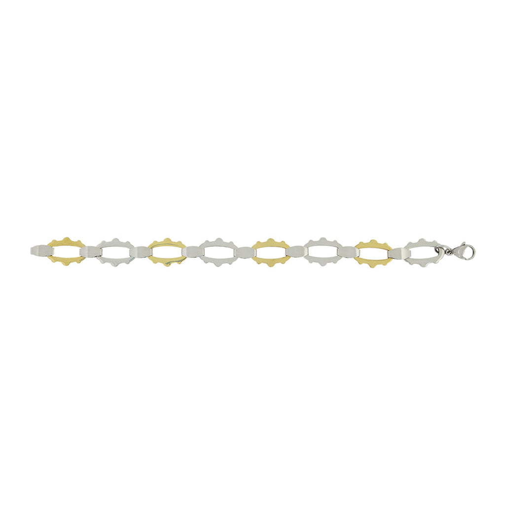 Designer Gold Plated 316 Stainless Steel Links Bracelet For Men Bulk