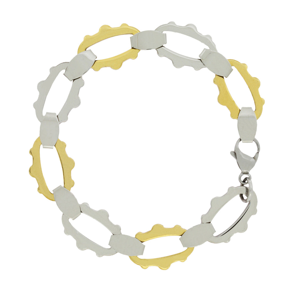 Designer Gold Plated 316 Stainless Steel Links Bracelet For Men Bulk