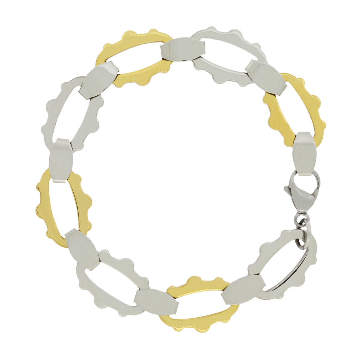 Designer Gold Plated 316 Stainless Steel Links Bracelet For Men Bulk