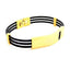 Black Wire Gold Stainless Steel Designer Cuff Kada Openable Lock Bulk