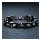 316L Stainless Steel Black Byzantine Bracelet For Men Bulk