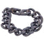 316L Stainless Steel Black Rhodium Big Links Men Bracelet Bulk