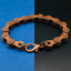 Punk Vintage Motorcycle Cycle Biker Bronze Chain Bracelet Men Bulk