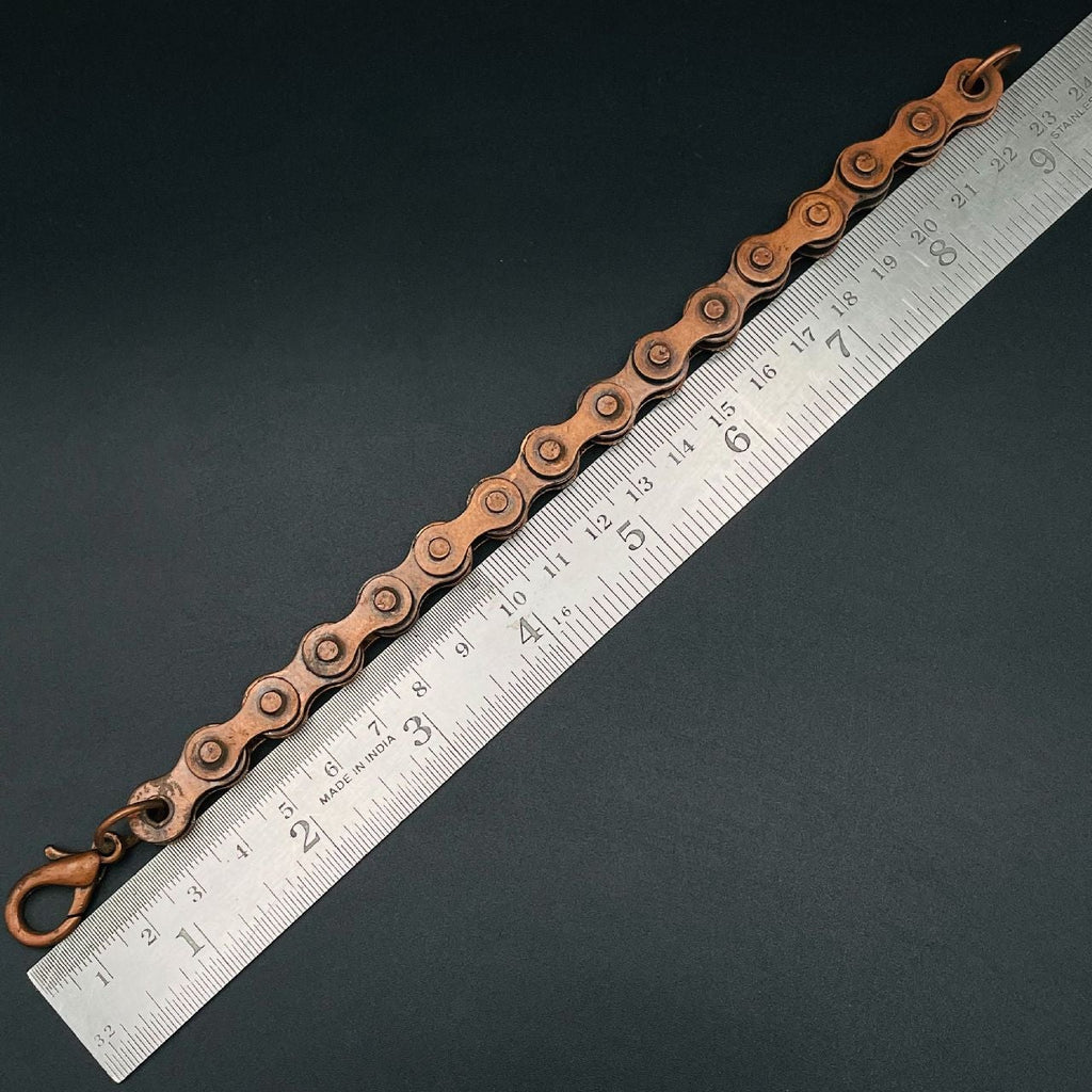 Punk Vintage Motorcycle Cycle Biker Bronze Chain Bracelet Men Bulk