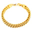 316L Stainless Steel 18K Gold Plated Wheat Design Bracelet Men Bulk