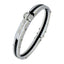 316L Stainless Steel Black Oval Openable Kada Bracelet For Men Bulk