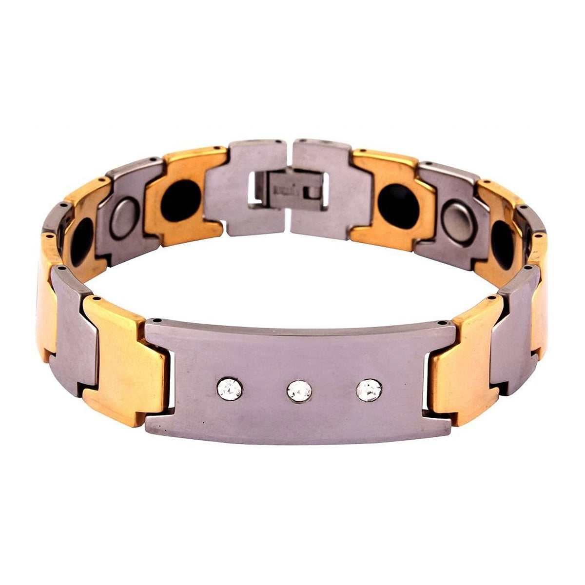 Watch Strap Style Silver Gold Magnetic Tungsten Ceramic Bracelet Bulk Main image