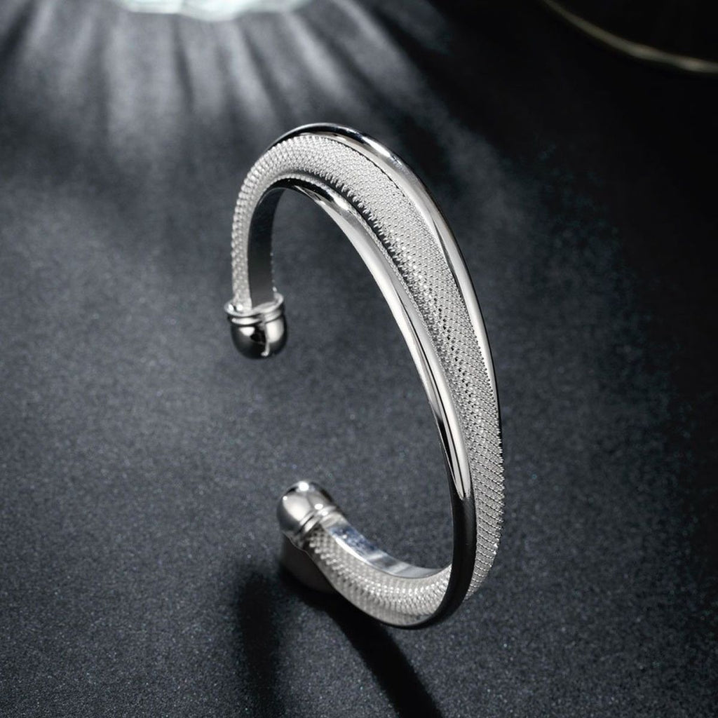 316L Surgical Stainless Steel Mesh Cuff Kada Men Bracelet Bangle Bulk