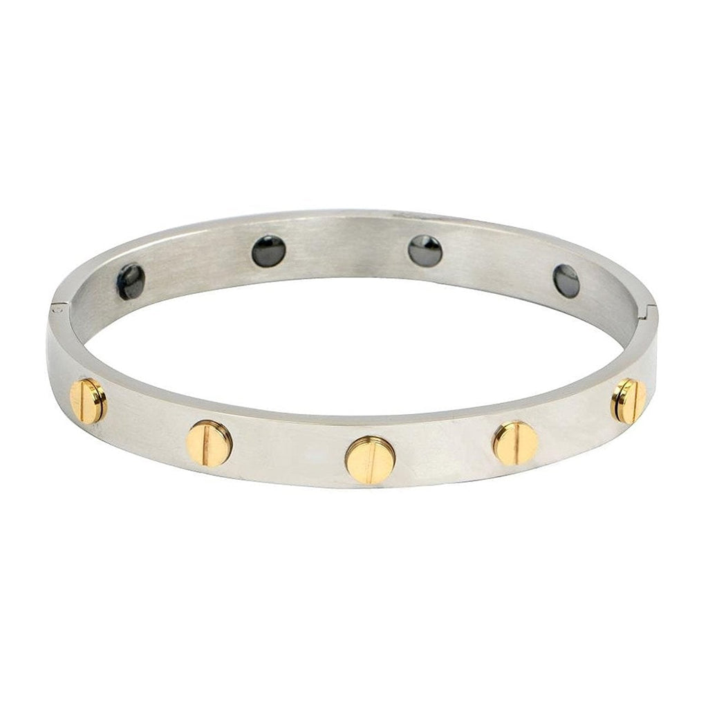 Men Stainless Steel Free Size Bio magnetic Kada Bracelet For Men Bulk