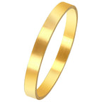 Stainless Steel Matt Gold Plated Free Size Kada Bracelet For Men Bulk