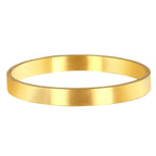 Stainless Steel Matt Gold Plated Free Size Kada Bracelet For Men Bulk