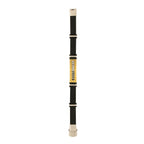 Stainless Steel CZ Gold Rubber Wrist Band Bracelet For Men Bulk