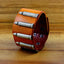 Men Genuine Brown Tan Leather Bullet Wrist Band Bracelet For Men Bulk