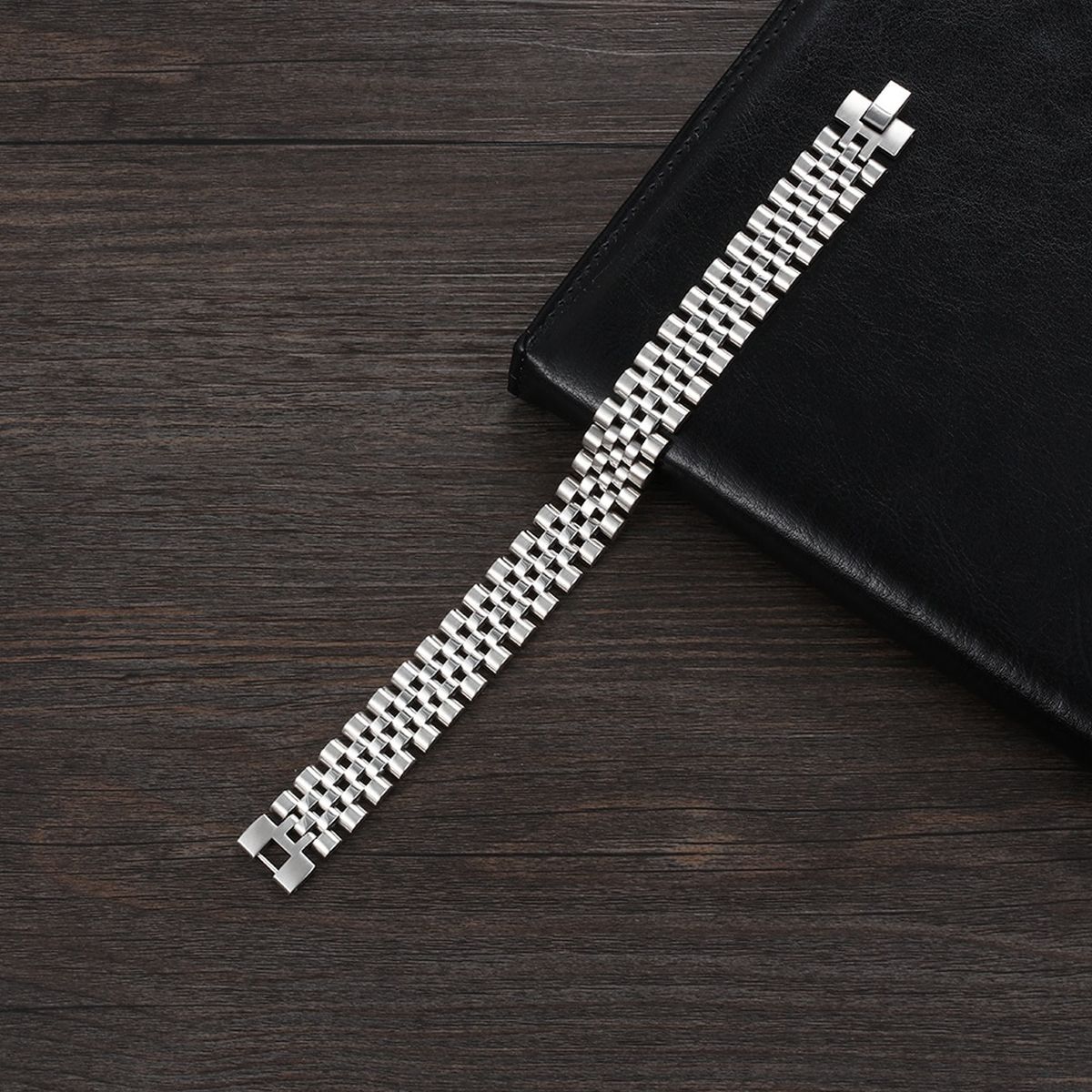 316L Stainless Steel Watch Belt Style Stylish Bracelet For Men Bulk