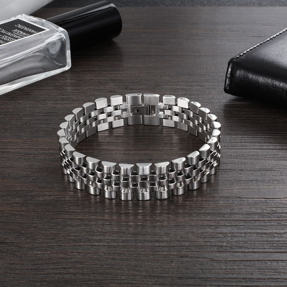 316L Stainless Steel Watch Belt Style Stylish Bracelet For Men Bulk